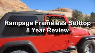 Rampage Frameless Soft Top Review: 8 Years on a Colorado Trail Jeep, What Failed and What is Good