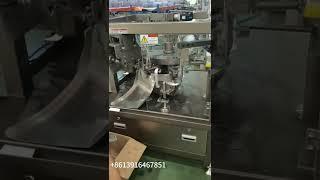 6 station rotary premade pouch packing machine for liquid, sauce, cream