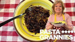 Maria makes a traditional Sicilian cuttlefish ink pasta! | Pasta Grannies