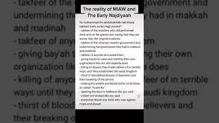 MUHAMMAD IBN ABDUL WAHAB & THE EARLY NAJDIYYAH IN A NUTSHELL -TAKFEERI TENDENCIES PART 4 COMING SOON