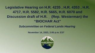 Legislative Hearing | Federal Lands Subcommittee