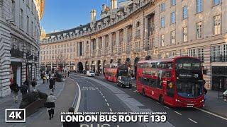 London’s Best Bus Route?  Bus 139 Upper Deck Ride Through Oxford St, Piccadilly & Trafalgar Square