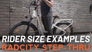 RadCity Step-Thru | Rider Size Examples