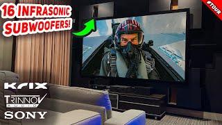 INFRASONIC BASS - 7.16.4 THEATER ROOM TOUR! Krix OWX-50 / Trinnov / Sony Home Theater Tour 2024!