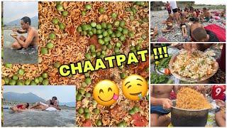 Chaatpat party at riverside.                 #chaat #waiwai #nepalchaatpat