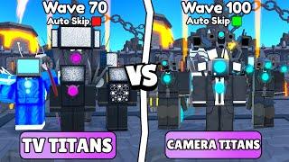 TV TITANS AND CAMERA TITANS vs ENDLESS MODE! Toilet Tower Defense