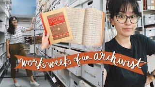 9-5 WORK WEEK OF AN ARCHIVIST | processing projects, how i manage my time + solving mysteries! 