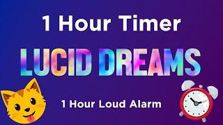  1 Hour Timer  Lucid Dreams Music (Soft Alarm 1 Hour)  For Study, Focus or Sleep