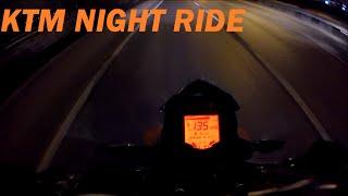 Nighttime ride KTM Duke