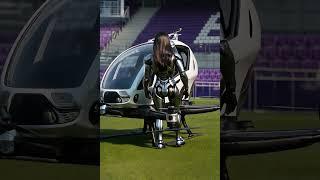 Human Android Pilots Chinese Flying Taxi Soaring into the Sky#ai #robot #video #viral