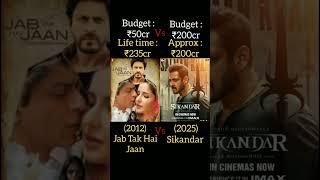 Sikandar Vs Jab Tak Hai Jaan Box office collection#sikandar#salmankhan #srk #trending #shorts