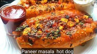 Paneer Masala Hot Dog Recipe | पनीर मसाला हॉट डॉग रेसिपी इन हिंदी | hot dog recipe