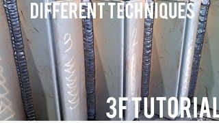 FCAW DIFFERENT WEAVING TECHNIQUE IN 3F FOR BEGINNERS 