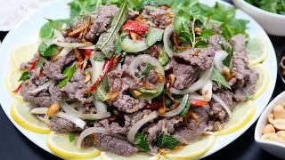 Bò Tái Chanh, Gỏi Bò Mềm Thơm Cho Lễ Tiệc, Cách Mới, Có Thể Làm Trước Hôm Sau Đãi Khách, Vanh Khuyen