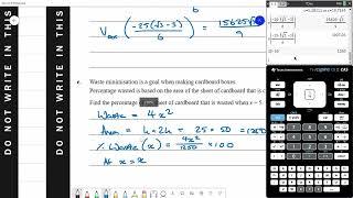 VCAA 2021 Methods Exam 2 Short Answer Solutions