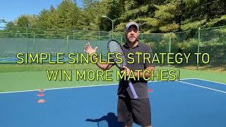 How to Win More Matches Now! Easy Singles Strategy - High Percentage Tennis!