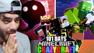 We Survived 101 Days in CRAZY CRAFT World - part 1