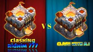 @CLASH WITH A.I VS @CLASHING RIDHIM777  CHALLANGE .