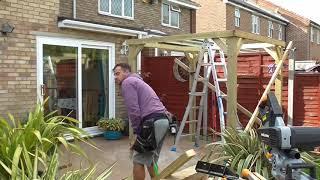 2m Gazebo Build in Belvedere Kent