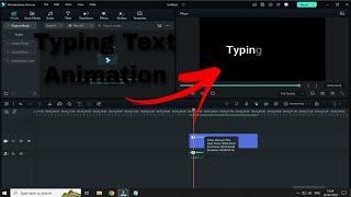 How to add typing text animation effect in wondershare filmora 12