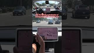 FSD 12.5 arriving at destination w/ steering wheel quirk. Marshalls Test #teslafsd #fsdbeta #fsd