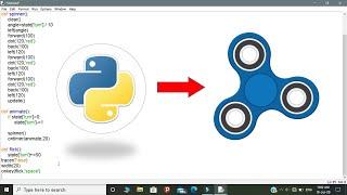 | How to create a Fidget spinner using python | | AK Python |