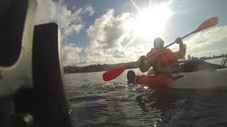 pesca en KAYAK control marino  del gobierno de canarias..todo en regla 