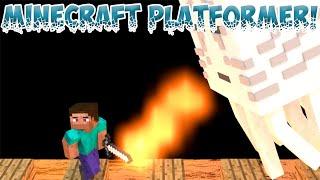 3D Side-scrolling Minecraft Blender animation tribute to classic NES games