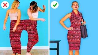 GENIUS CLOTHES HACKS AND GIRLY TRICKS || Funny Crafts by 123 GO! GOLD