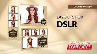 New Theme Country Western Added to the Largest Selection of Professional Photo Booth Templates