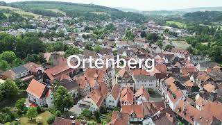 Drone Flight over the town of Ortenberg (Hessen)