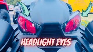 Can-Am Ryker Headlight eye Graphics Decal cover