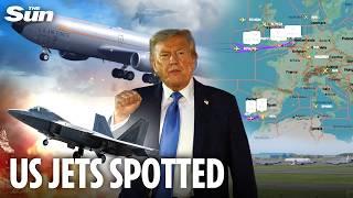 Trump 'readies for Iran blitz' as US military jets land in UK & Europe