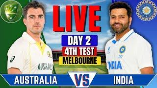 India vs Australia, 4th Test, Day 2 | IND vs AUS Live Match Today | Live Cricket Match | Session 2