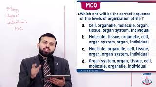 Class 9 - Biology - Chapter 1 - Lecture 12 - MCQs - Allied Schools