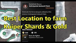 Where is the best location to farm Kuiper Shards and Gold in The First Descendant