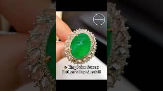 Mother’s Day Special!Jewelryay-New arrivals.18K Gold 13.3ct Vivid Green Emerald Ring#investment#ring