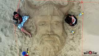 Michigan City’s Singing Sands Sand Sculpting Festival Day 2 Highlights 4K Drone Footage