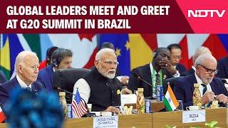 G20 Brazil 2024: Global Leaders Meet And Greet At Summit Venue In Rio De Janeiro