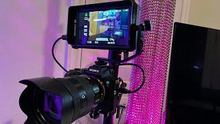 Feelworld 4K camera hdmi monitor for Sony A7R 3 review and setup