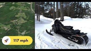 Tracing a snowmobile ride in Muskoka with my favorite Apps