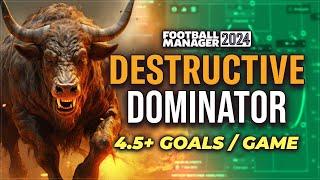 The DOMINANT DESTRUCTIVE 4141 FM24 Tactic | Football Manager 2024 Best Tactics