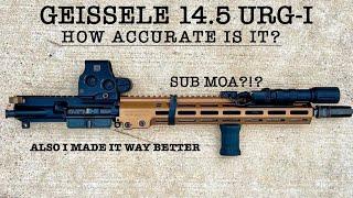 The Geissele 14.5 URG-I. Is It Sub MOA? Also M855A1 Is Horrible Ammo @BlokeontheRange  MOAAD