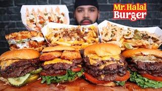 FIVE PATTY CHEESE BURGER, CHICKEN & WAFFLE SANDWICH, CHILI CHEESE FRIES, LOADED FRIES & MORE BURGERS