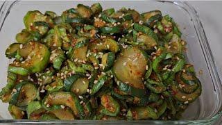 초고속 간단하고 쉽게 오이무침 식감 오독오독 맛끝내줘요 ^^