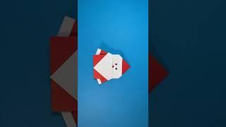 Easy origami Santa - #2 #origami #santaclaus #papertoy