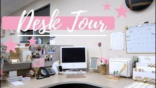 DESK TOUR!!! DECOR + ORGANIZATION | DESIREE ESTRADA