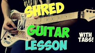 Beginner Shred Guitar Lesson (with Tabs!)