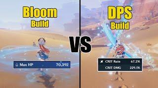 Nilou DPS Build vs Nilou Bloom Build - Genshin impact