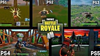 FORTNITE PS1 VS PS2 VS PS3 VS PS4 VS PS5